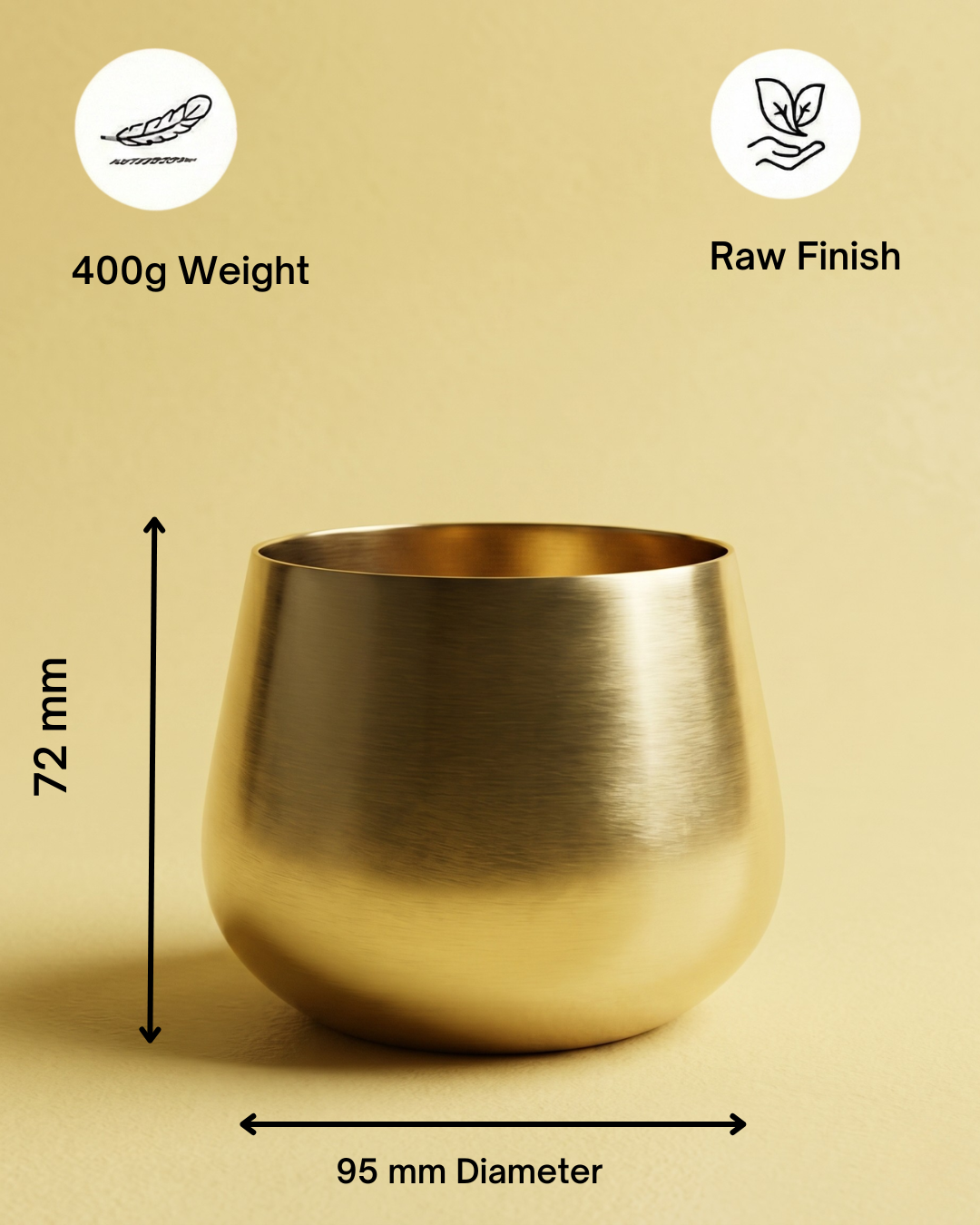 Fragnam Golden Glow Urli Candle in decorative golden holder with intricate design and warm glow, perfect for home decor.