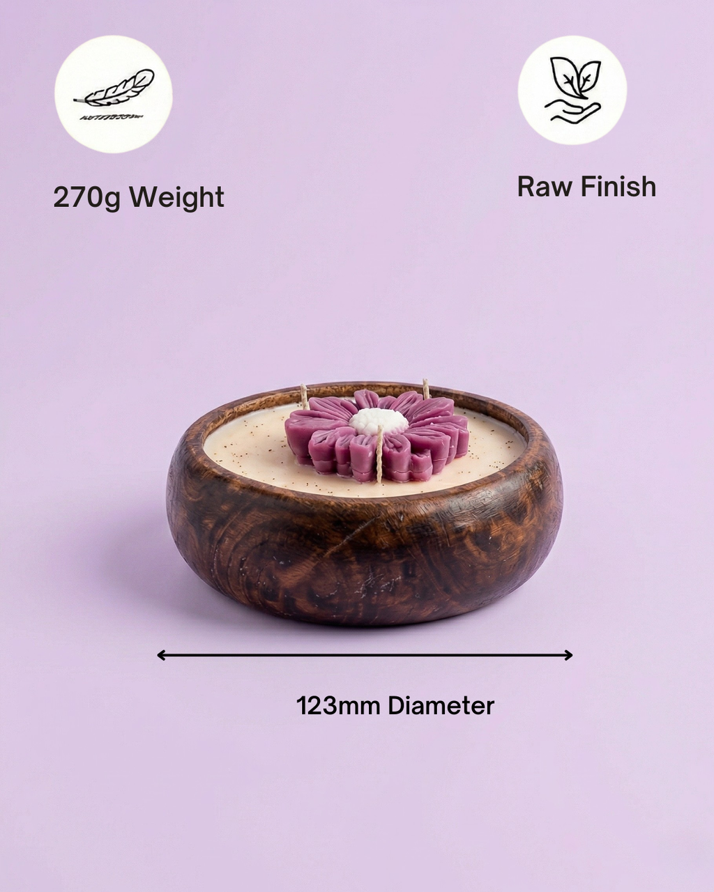 Fragnam Daisy Luxe Urli with intricate floral pattern, decorative ceramic container for home fragrance or potpourri.