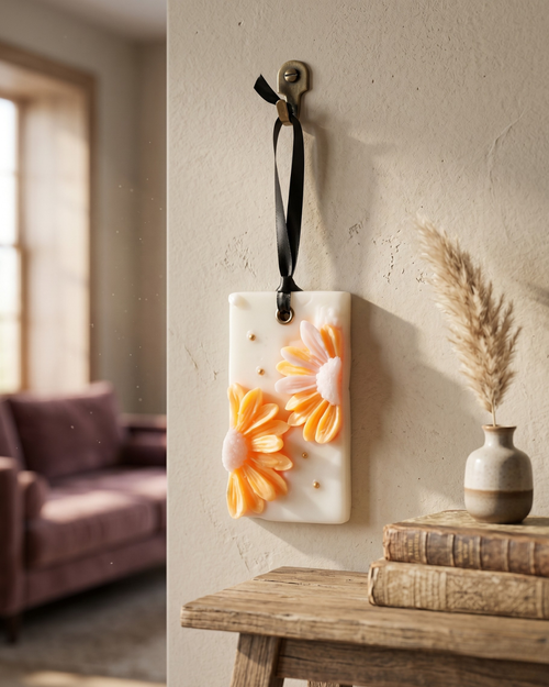 Fragnam Little Sunshine Petals Hanging decoration with colorful flower petals and string for wall or window display