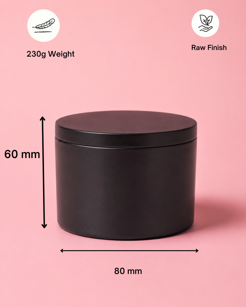 Fragnam MadBlack Flake Candle with black flakes in a clear glass holder, showcasing its textured design and dark aesthetic.