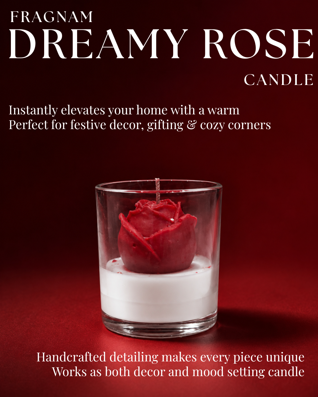 Fragnam Dreamy Rose Candle