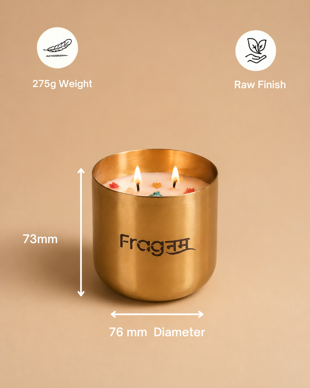 Fragnam Golden Serenity Candle
