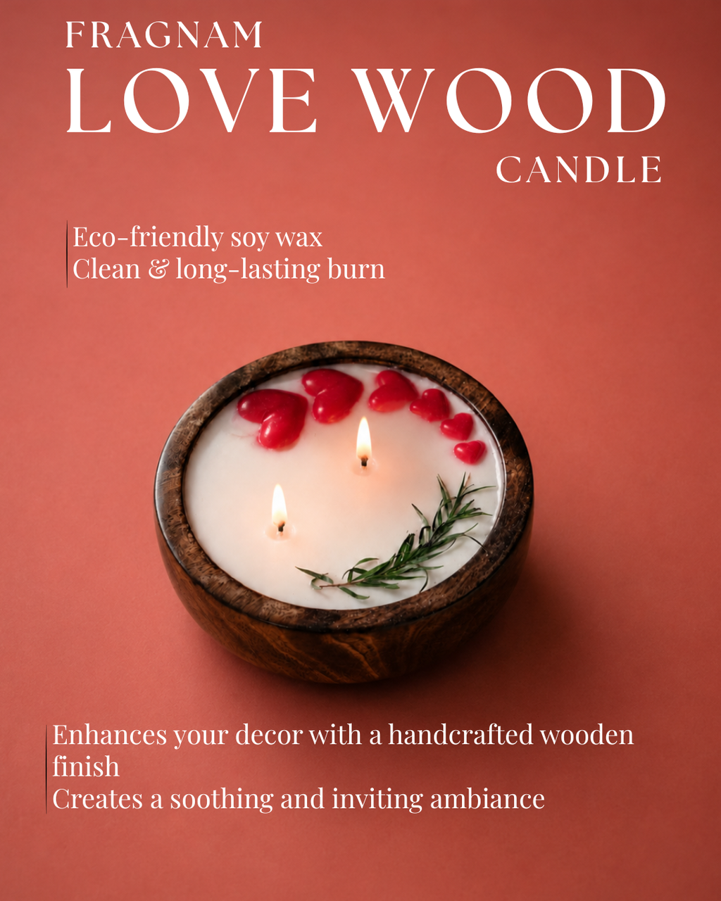Fragnam Love Wood Candle