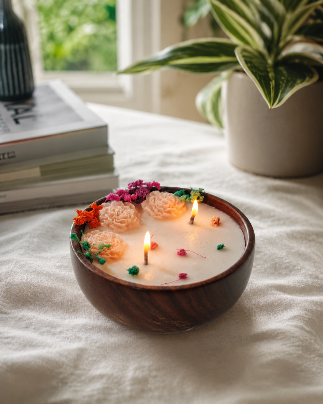Fragnam Floral Rosewood Candle