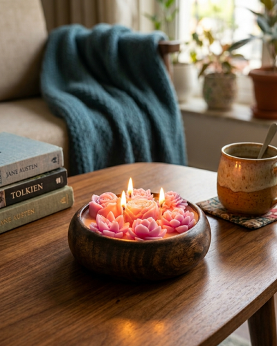 Flower Bloom Urli Candle - Fragnam - Fragnam