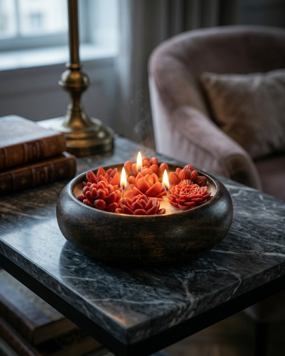 Flower Bloom Urli Candle - Fragnam - Fragnam