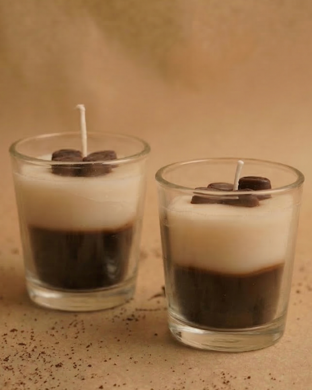 Fragnam Coffee Bean Brew Candle with realistic coffee bean design and warm candle flame, showcasing a cozy coffee-inspired decor piece.