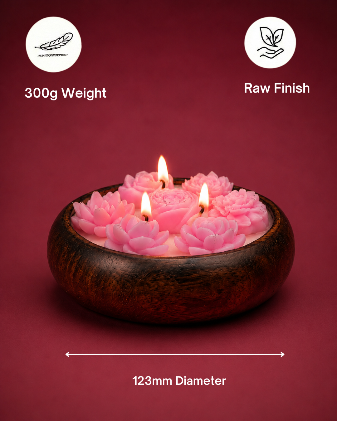 Flower Bloom Urli Candle - Fragnam - Fragnam