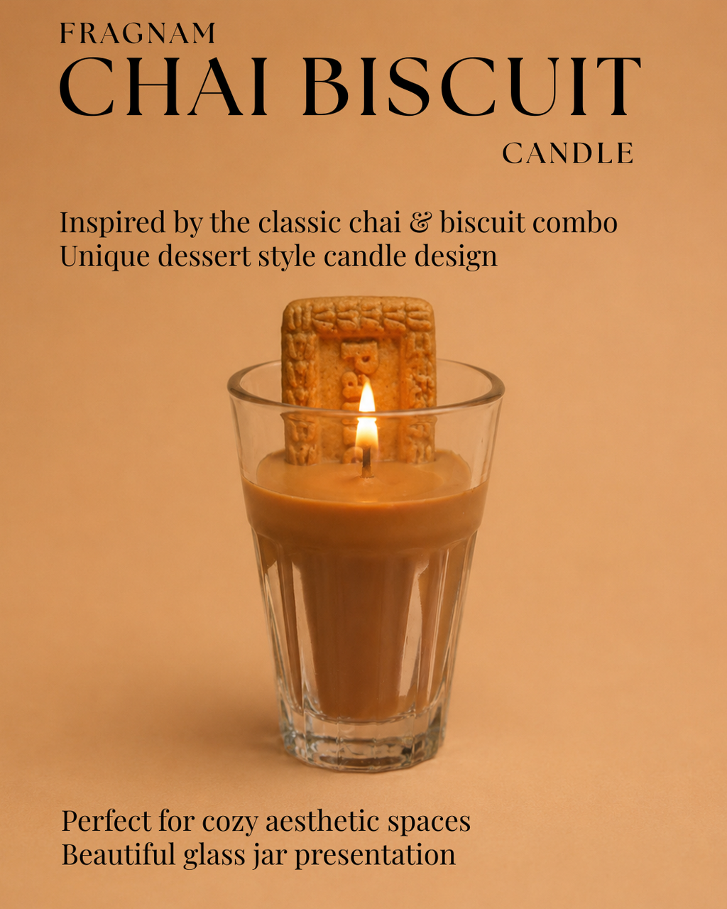 Chai Biscuit Candle - Fragnam - Fragnam