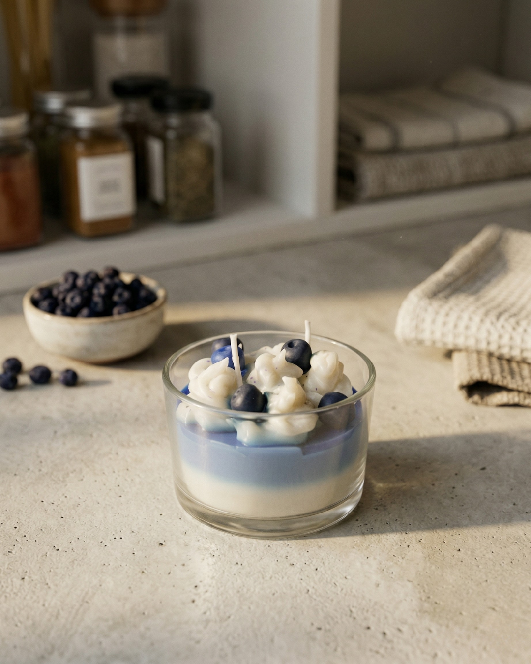 Fragnam Dessert Delight glass candle with a decorative dessert-inspired design and warm, inviting glow.